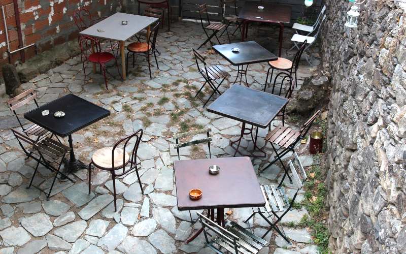 Pizzeria La Rodge - Terrasse